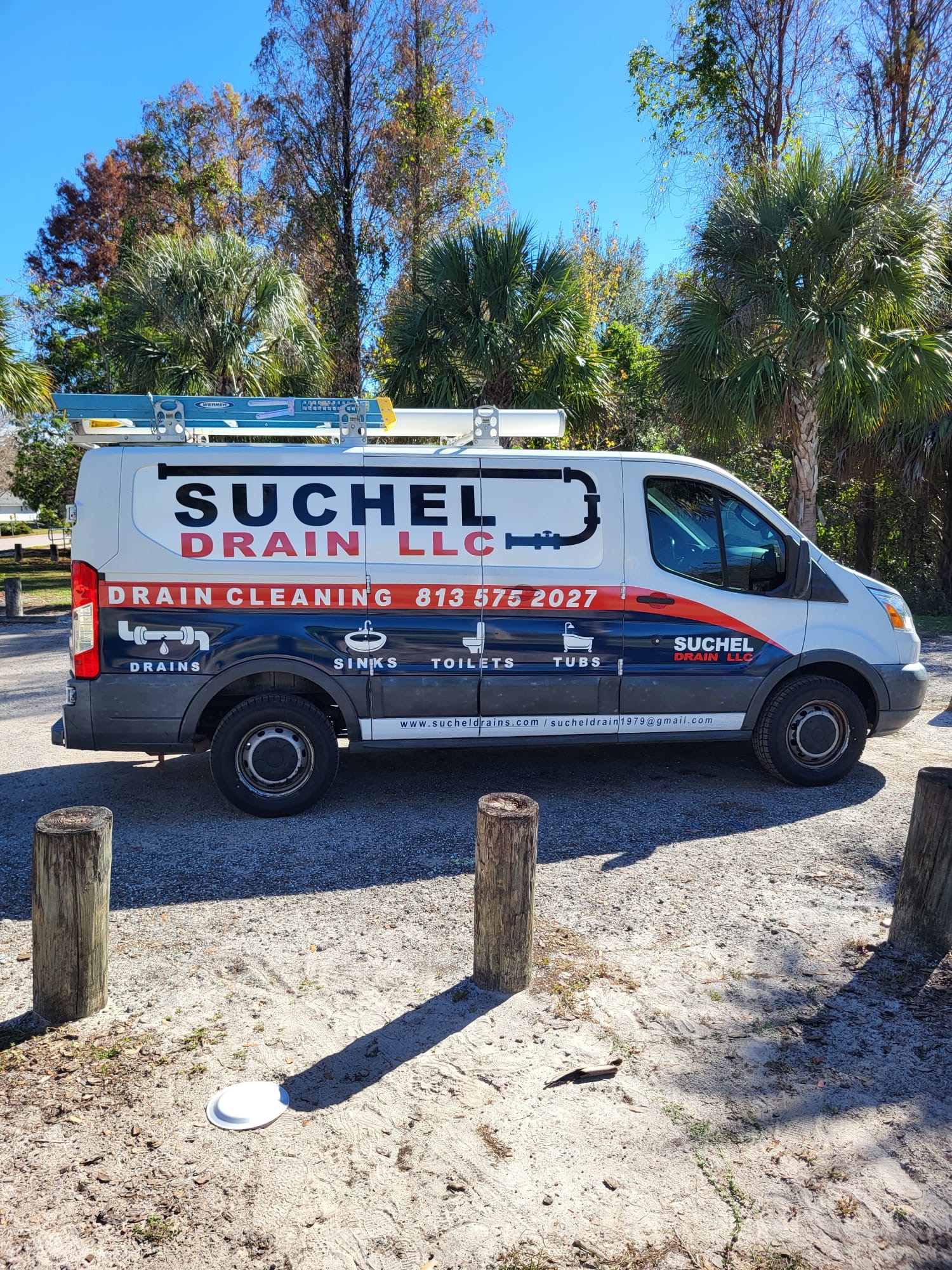 Suchel Drain LLC Plumbing Truck Tampa
