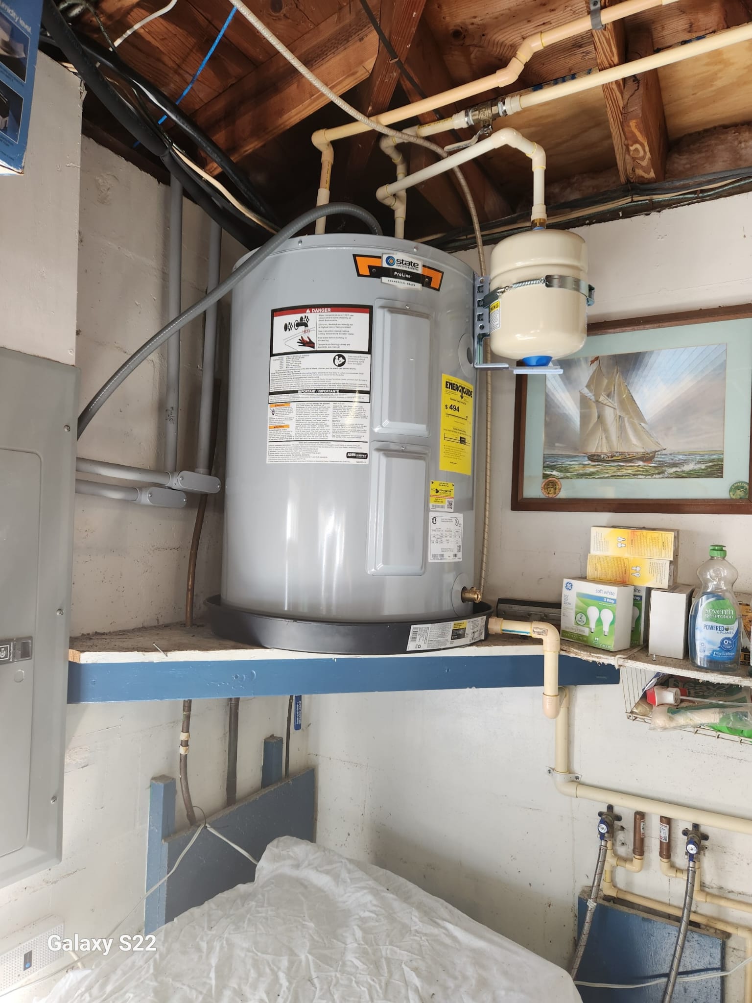 Water Heater with Expansion Tank Installation